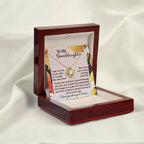 To My Granddaughter – Love Knot Necklace| “I Love You in Every Moment of My Life” Sentimental Message Card | Grandparent Gift