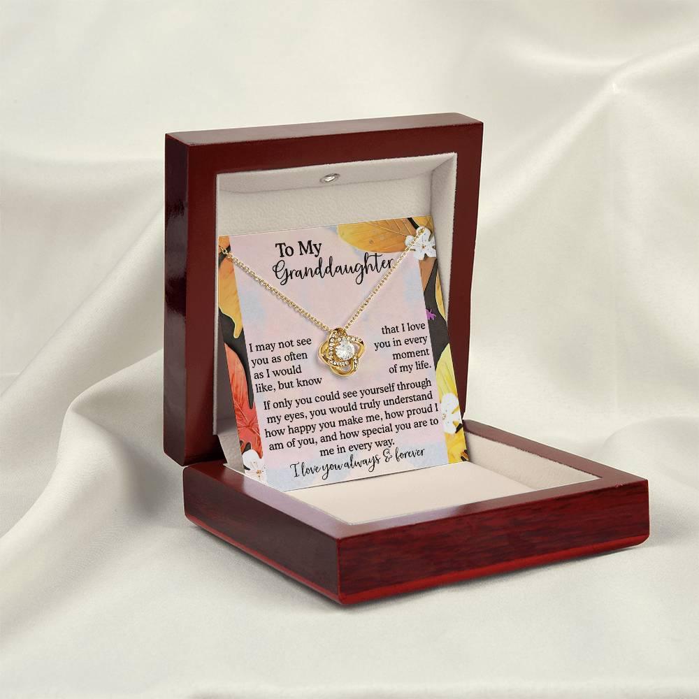 Gift for Granddaughter - In Every Way - Love Knot Pendant Necklace - Mallard Moon Gift Shop