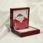 Soulmate Love Knot Necklace – “Forever & Always” Letter-Inspired Romantic Gift for Her