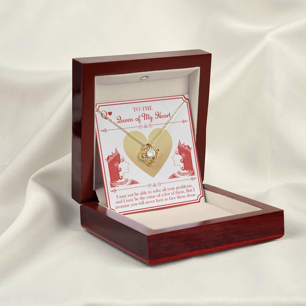 Wife Wedding Day Gift - The Queen - Love Knot Pendant Necklace - Mallard Moon Gift Shop