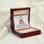 Thanksgiving Gift for Her – “In My Life” Love Knot Necklace with Message Card | Heartfelt Gratitude Gift for Mom, Friend, or Mentor
