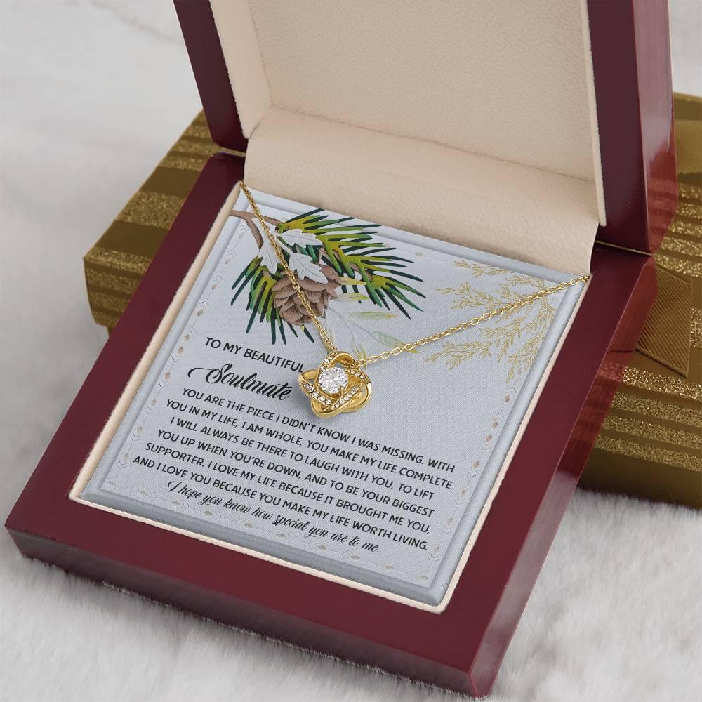 Gift for Soulmate - Biggest Supporter - Love Knot Pendant Necklace - Mallard Moon Gift Shop