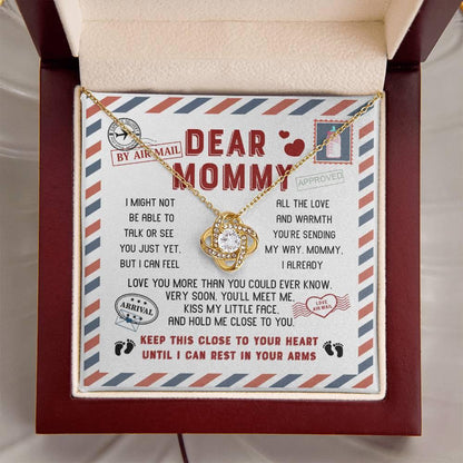 Mommy-Little Face To My Mom - Love Knot Necklace - Mallard Moon Gift Shop