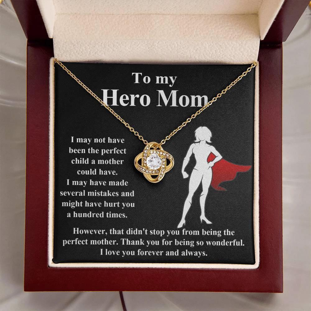 Mom-The Perfect Mother To My Mom - Love Knot Necklace