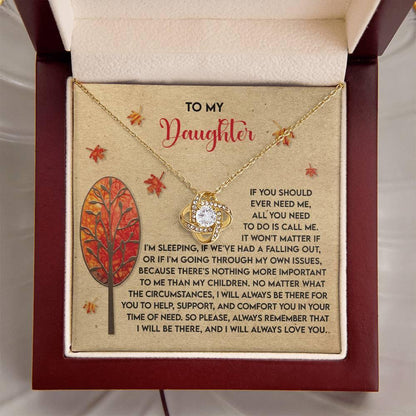 Gift for Daughter - Always Love You - Love Knot Pendant Necklace - Mallard Moon Gift Shop