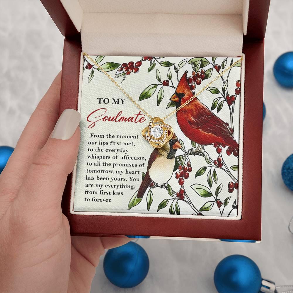 Gift for Soulmate - First Kiss - Love Knot Pendant Necklace - Mallard Moon Gift Shop