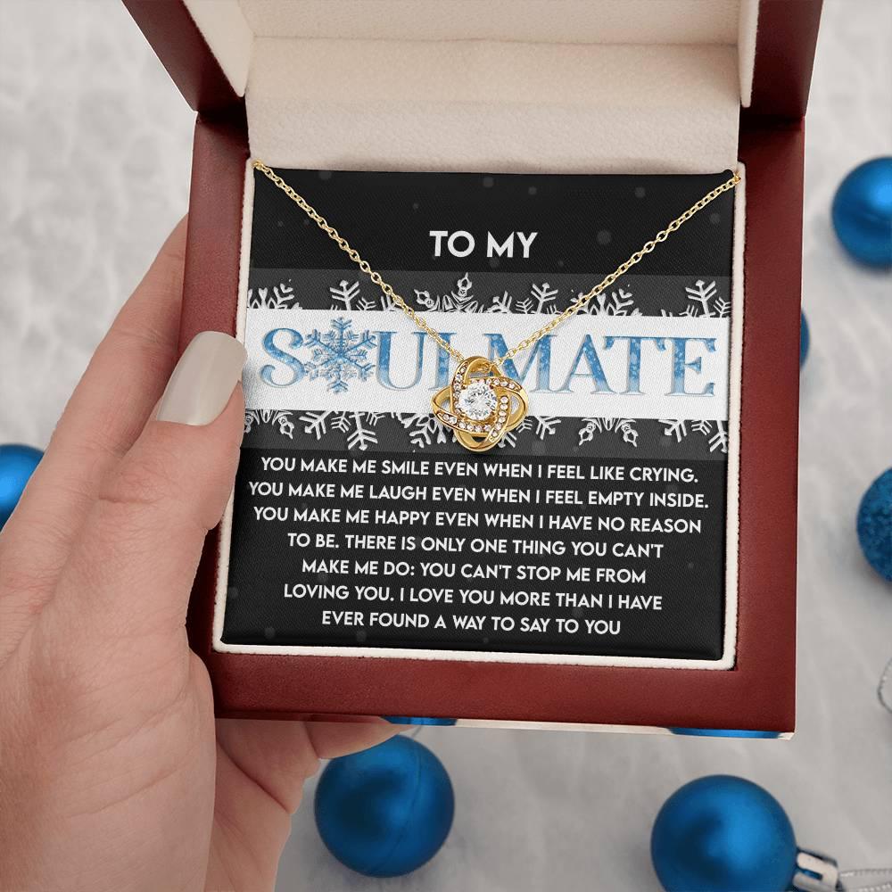 Gift for Soulmate - Loving You - Love Knot Pendant Necklace - Mallard Moon Gift Shop