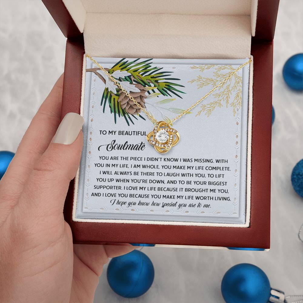 Gift for Soulmate - Biggest Supporter - Love Knot Pendant Necklace - Mallard Moon Gift Shop