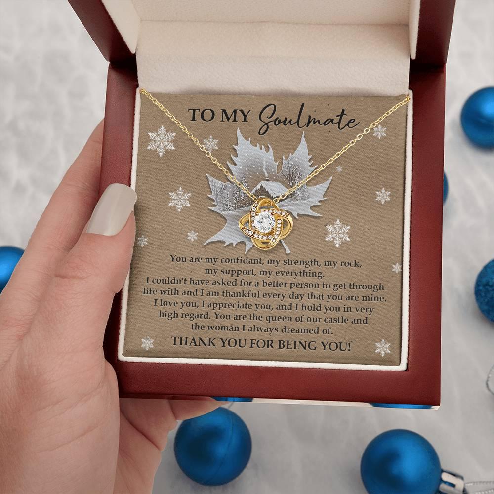 Gift for Soulmate - Our Castle - Love Knot Pendant Necklace - Mallard Moon Gift Shop