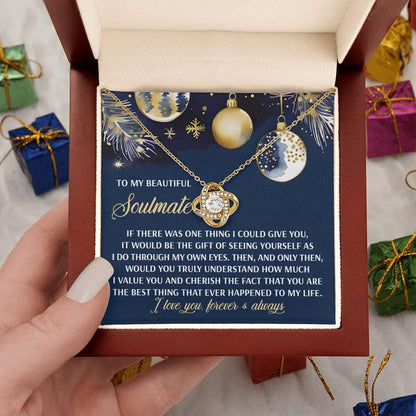 Gift for Soulmate - One Thing - Love Knot Pendant Necklace - Mallard Moon Gift Shop