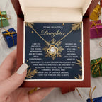 Gift for Daughter - On Your Dreams - Love Knot Pendant Necklace