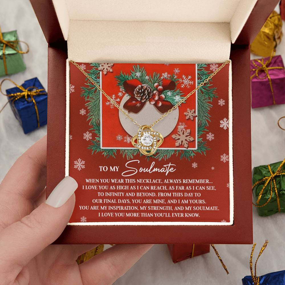 Gift for Soulmate - I Am Yours - Love Knot Pendant Necklace - Mallard Moon Gift Shop