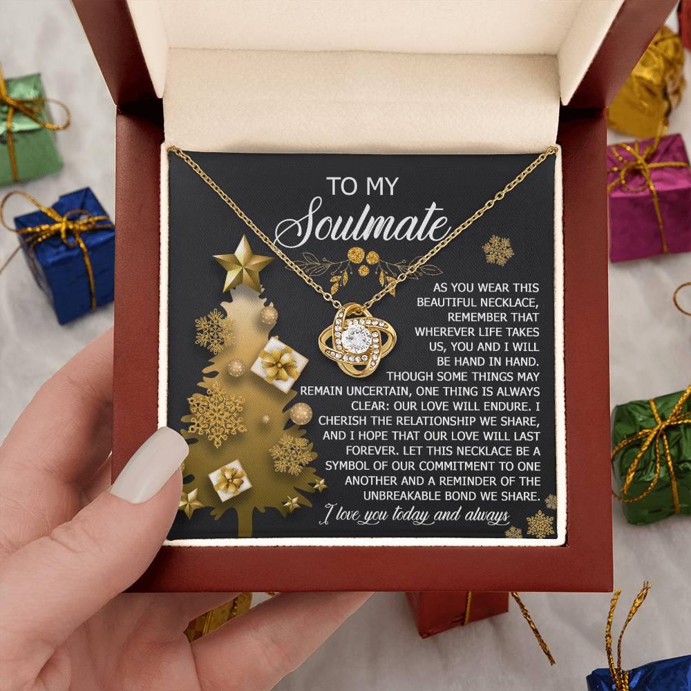 Gift for Soulmate - Be A Symbol - Love Knot Pendant Necklace - Mallard Moon Gift Shop