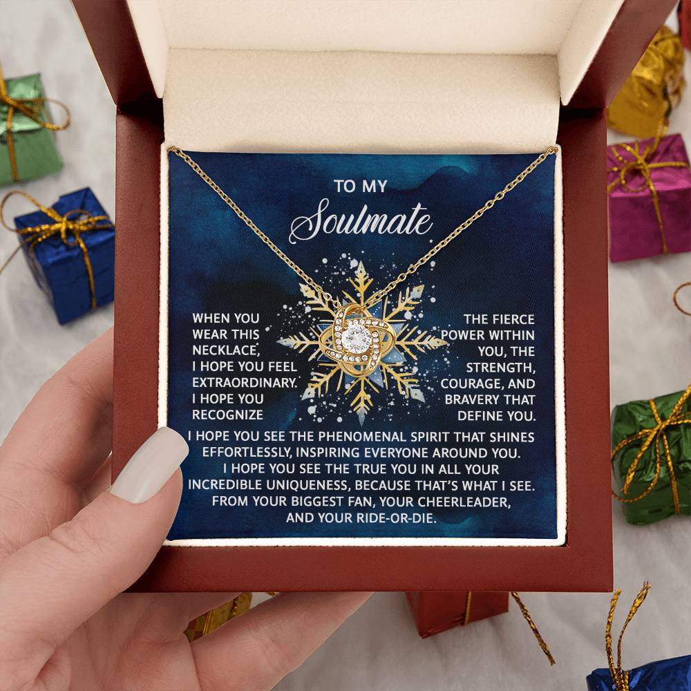 Gift for Soulmate - Phenomenal Spirit - Love Knot Pendant Necklace - Mallard Moon Gift Shop