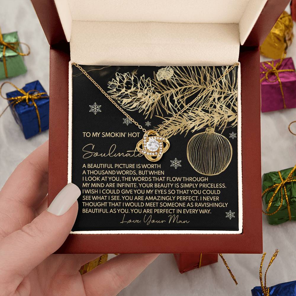 Gift for Soulmate - Amazingly Perfect - Love Knot Pendant Necklace - Mallard Moon Gift Shop