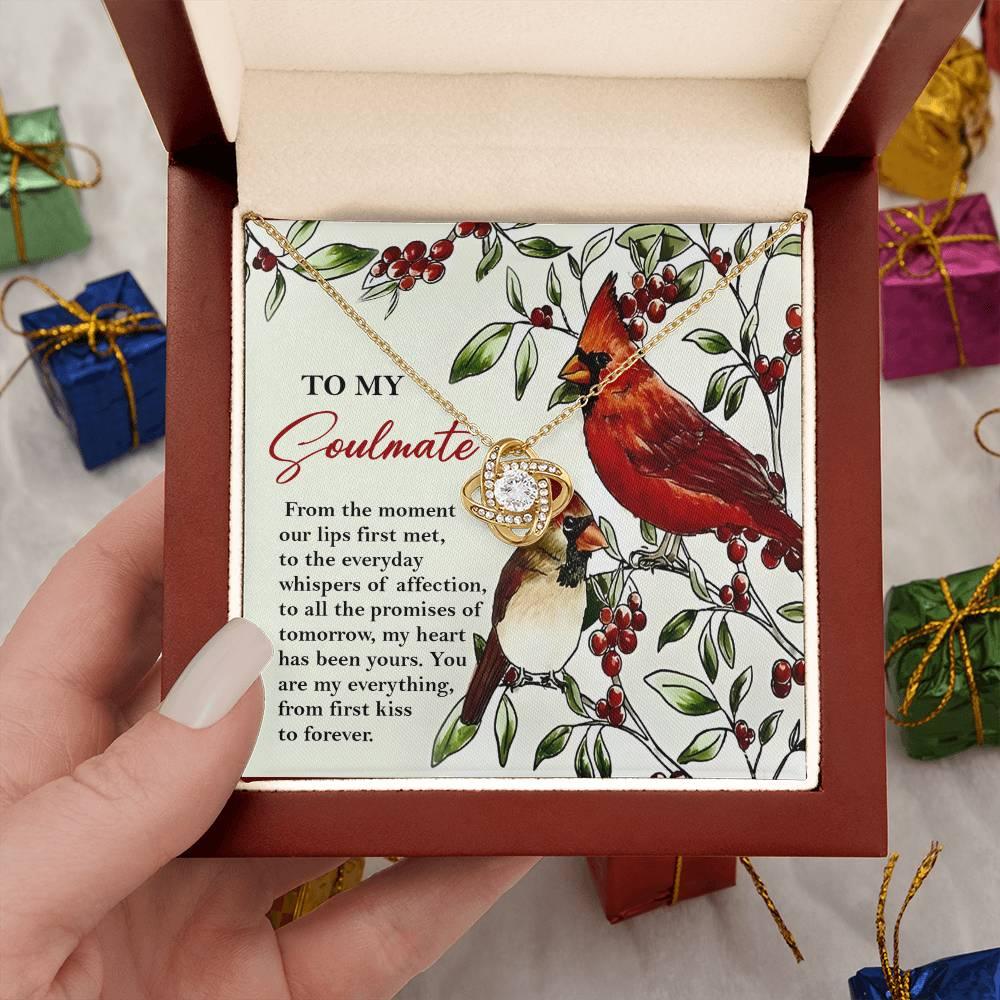 Gift for Soulmate - First Kiss - Love Knot Pendant Necklace - Mallard Moon Gift Shop