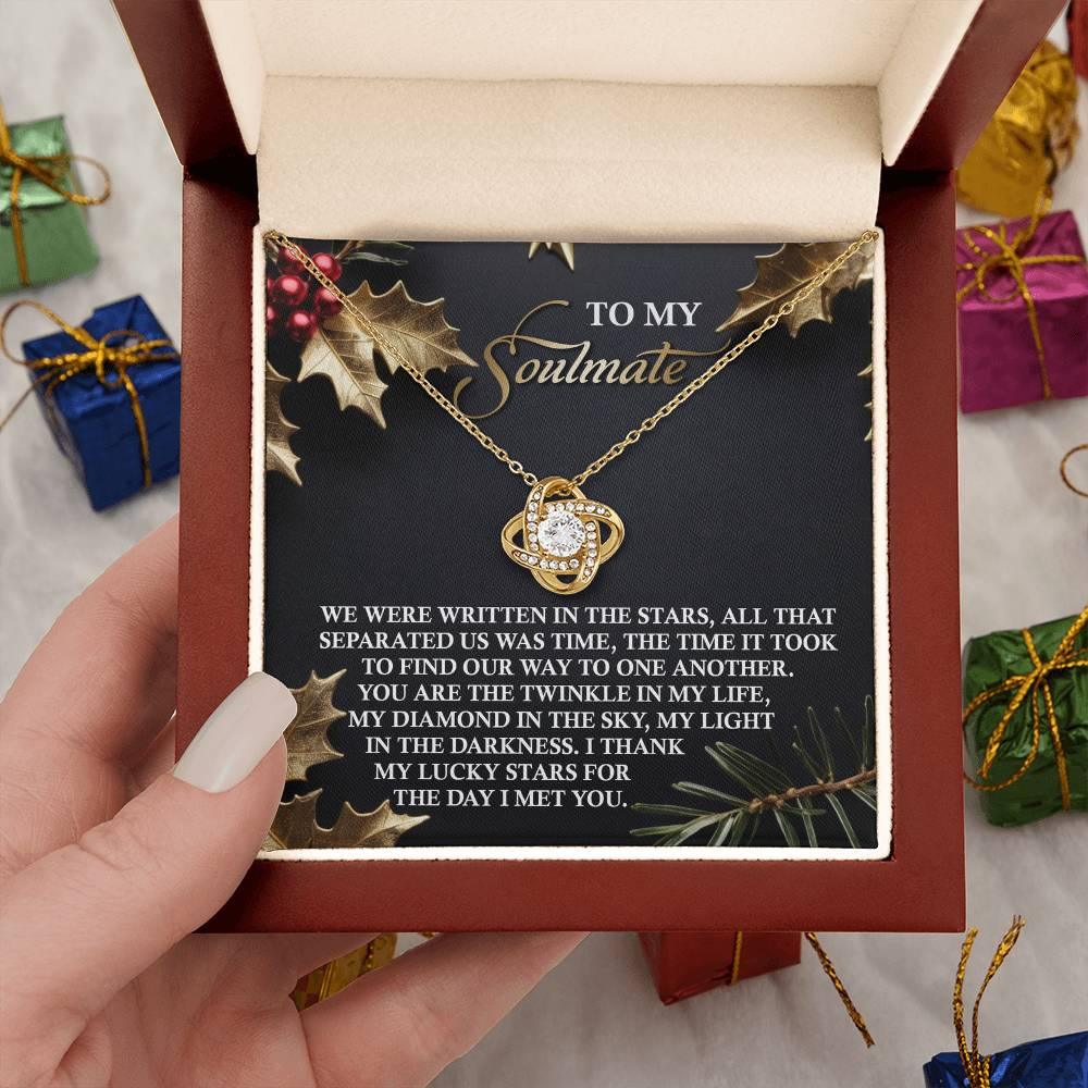 Gift for Soulmate - In The Stars - Love Knot Pendant Necklace - Mallard Moon Gift Shop