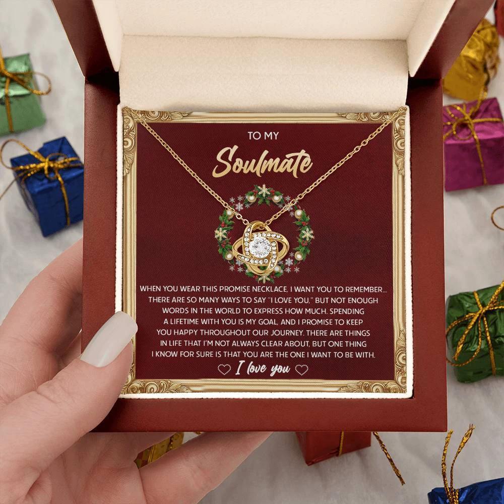 Gift for Soulmate - To Be With - Love Knot Pendant Necklace