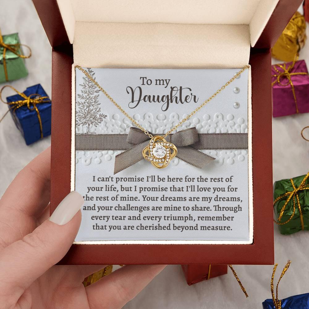 Gift for Daughter - Mine To Share - Love Knot Pendant Necklace - Mallard Moon Gift Shop