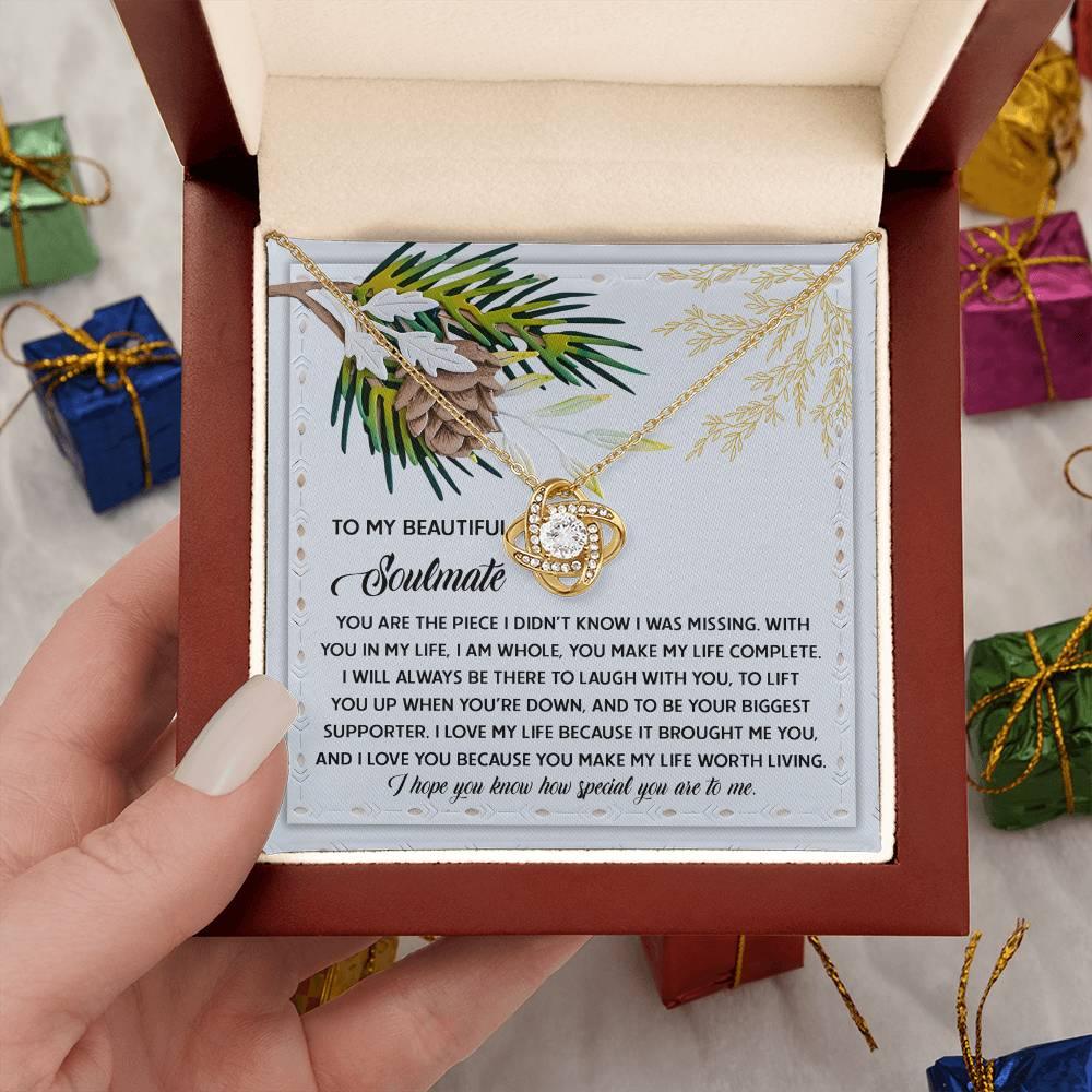 Gift for Soulmate - Biggest Supporter - Love Knot Pendant Necklace - Mallard Moon Gift Shop