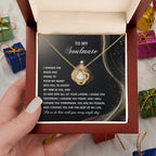 Gift for Soulmate - Into You - Love Knot Pendant Necklace