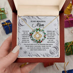 Gift for Mom - Spread My Wings - Love Knot Pendant Necklace