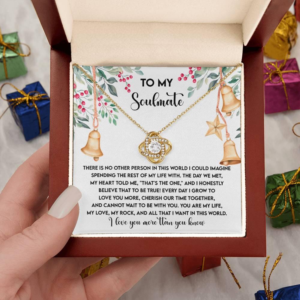 Gift for Soulmate - Be With You - Love Knot Pendant Necklace - Mallard Moon Gift Shop