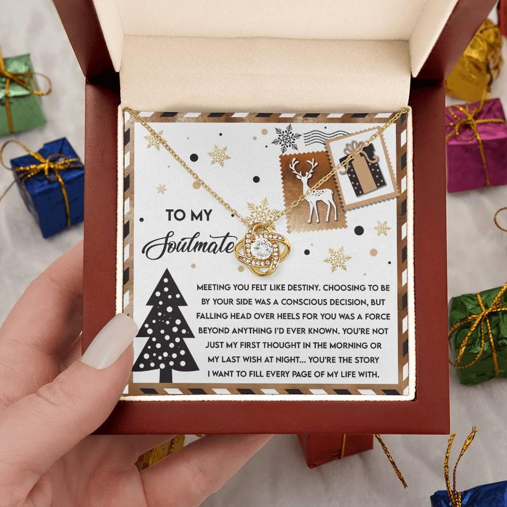 Gift for Soulmate - Like Destiny - Love Knot Pendant Necklace - Mallard Moon Gift Shop