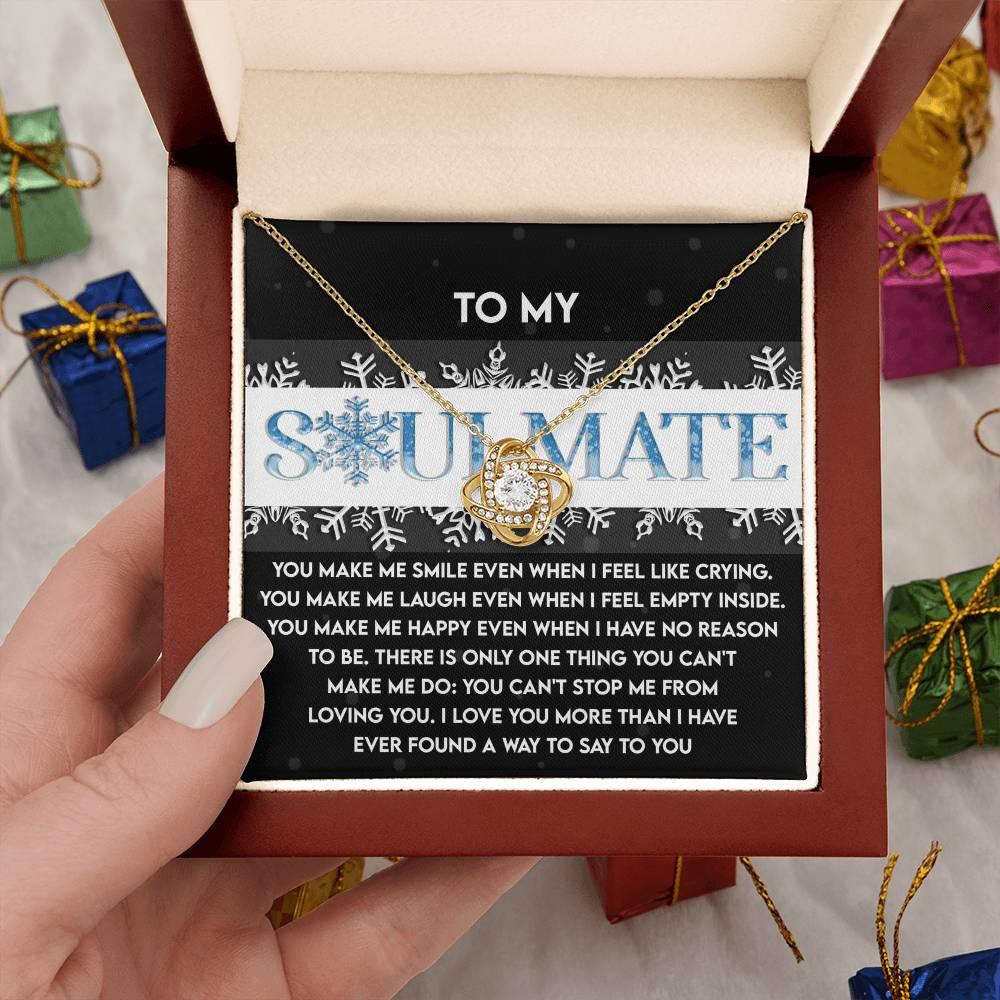 Gift for Soulmate - Loving You - Love Knot Pendant Necklace - Mallard Moon Gift Shop