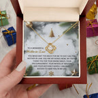 Gift for Mother-in-Law - Motherly Advice - Love Knot Pendant Necklace