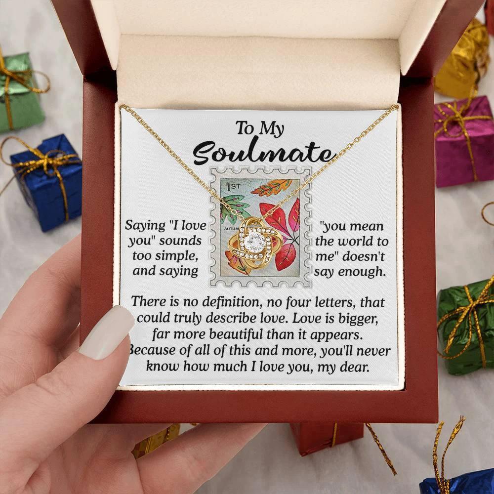 Gift for Soulmate - Far More Beautiful - Love Knot Pendant Necklace