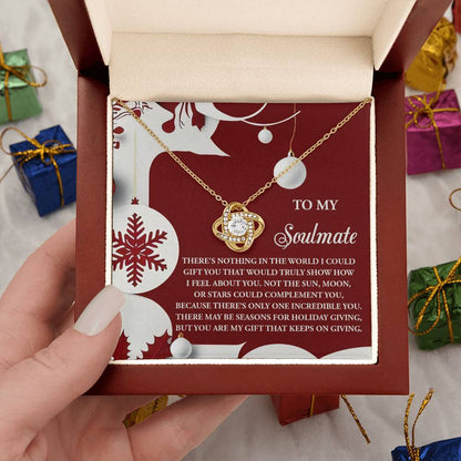 Gift for Soulmate - Holiday Giving - Love Knot Pendant Necklace - Mallard Moon Gift Shop