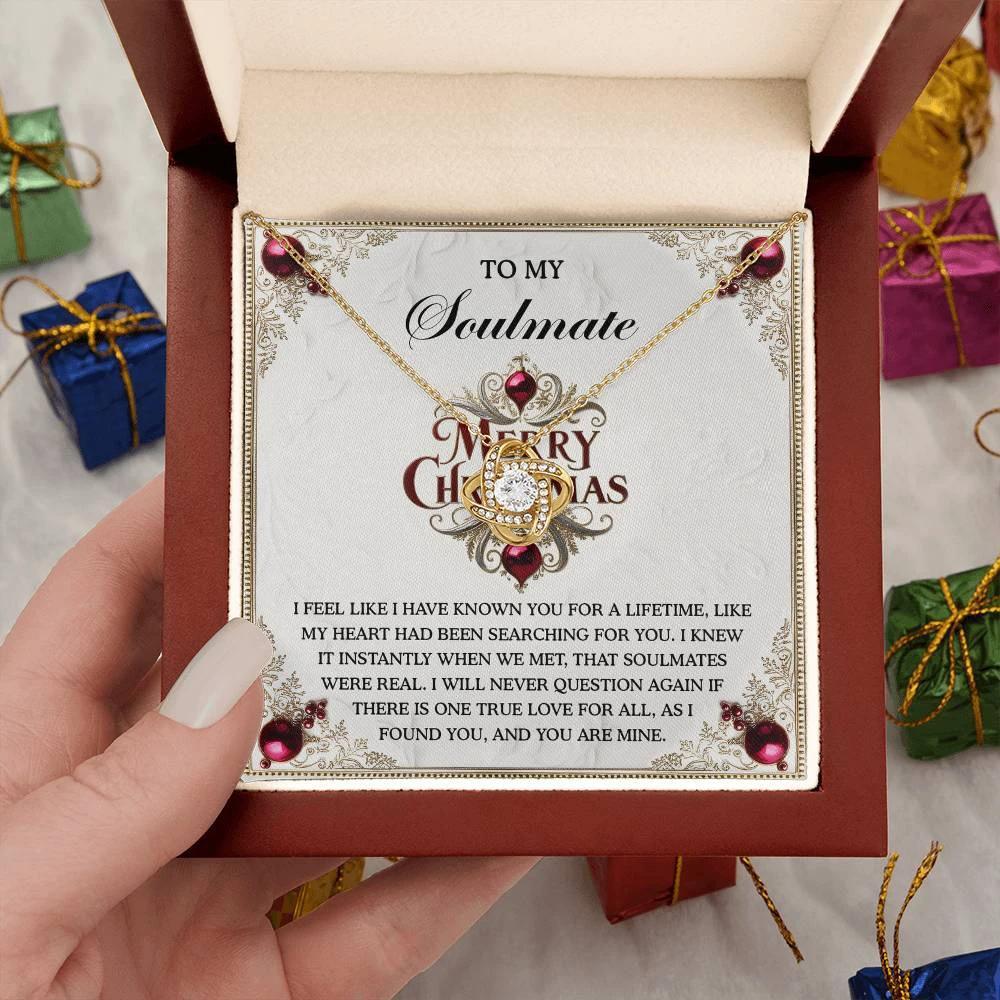 Gift for Soulmate - I Found You - Love Knot Pendant Necklace