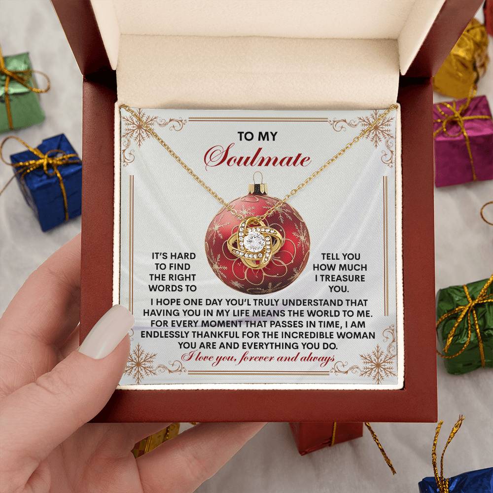 Gift for Soulmate - Incredible Woman - Love Knot Pendant Necklace - Mallard Moon Gift Shop