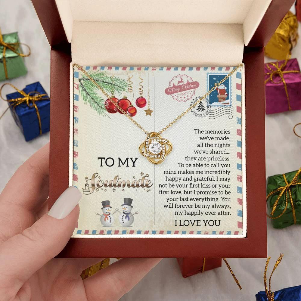 Gift for Soulmate - Last Everything - Love Knot Pendant Necklace
