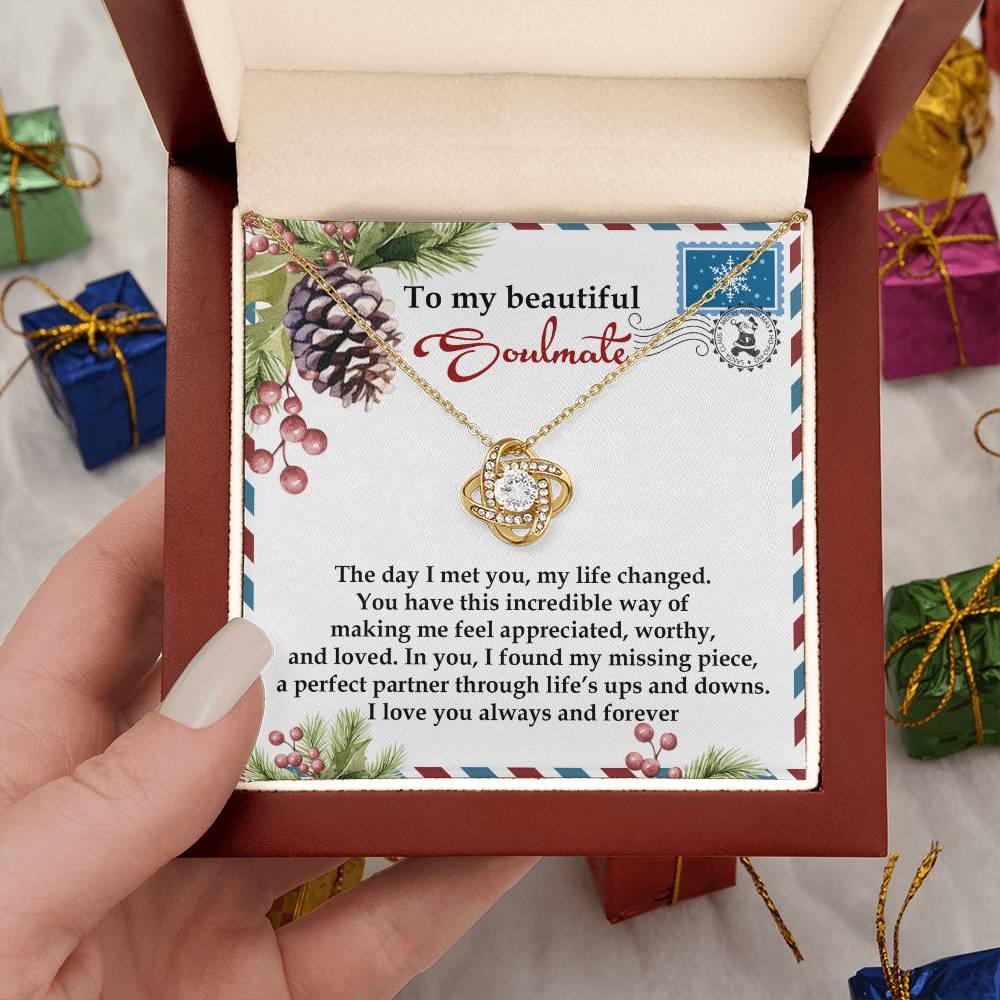 Gift for Soulmate - Perfect Partner - Love Knot Pendant Necklace - Mallard Moon Gift Shop