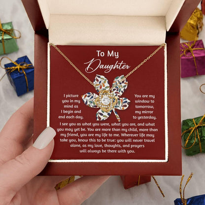 Gift for Daughter - To Be True - Love Knot Pendant Necklace - Mallard Moon Gift Shop