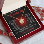To My Smokin' Hot Soulmate - I Love You with All My Heart - Valentine Gift - Love Knot Necklace