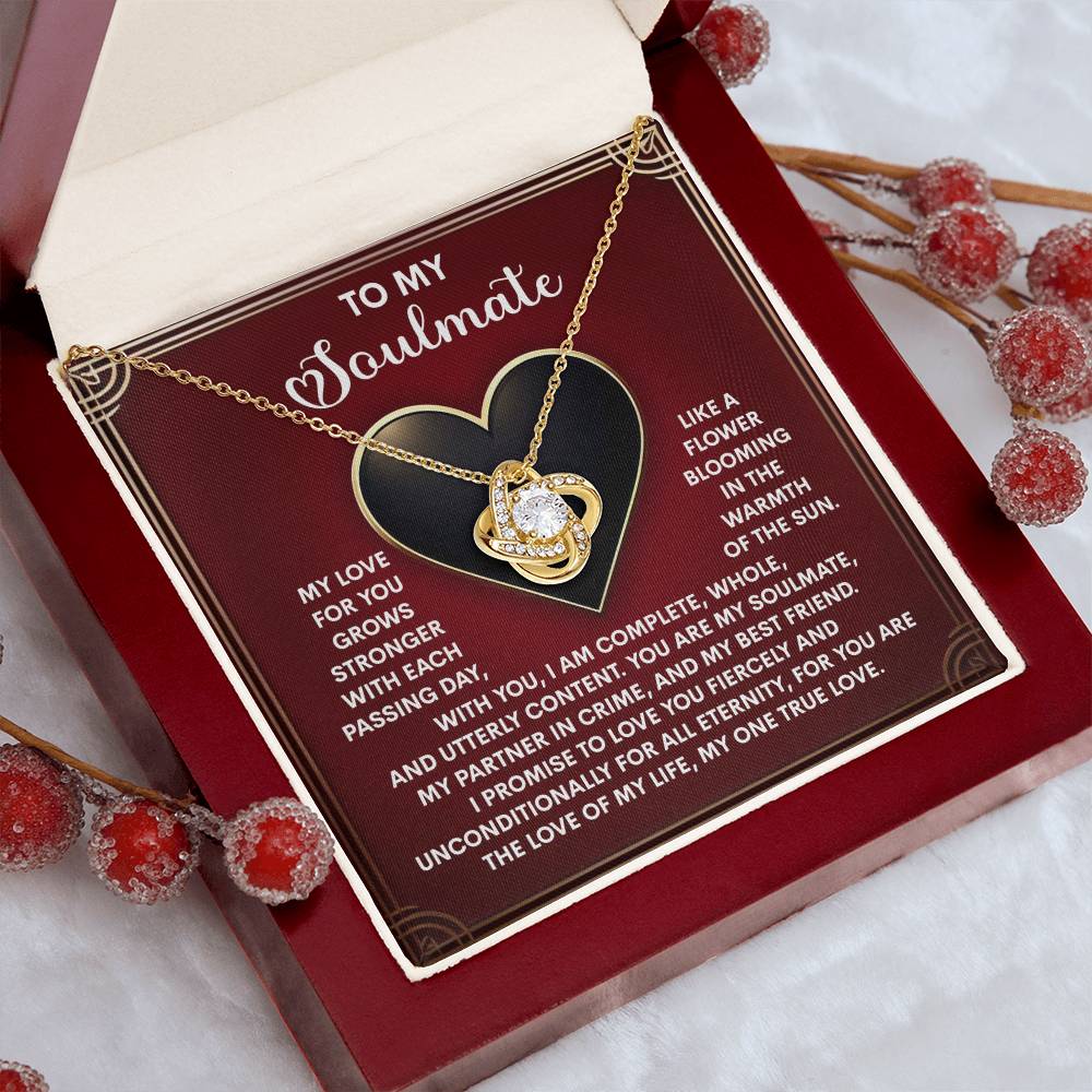 Gift for Soulmate - One True Love - Love Knot Pendant Necklace - Mallard Moon Gift Shop