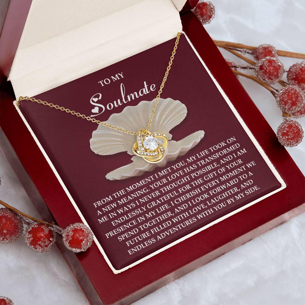 Gift for Soulmate - Every Moment - Love Knot Pendant Necklace - Mallard Moon Gift Shop