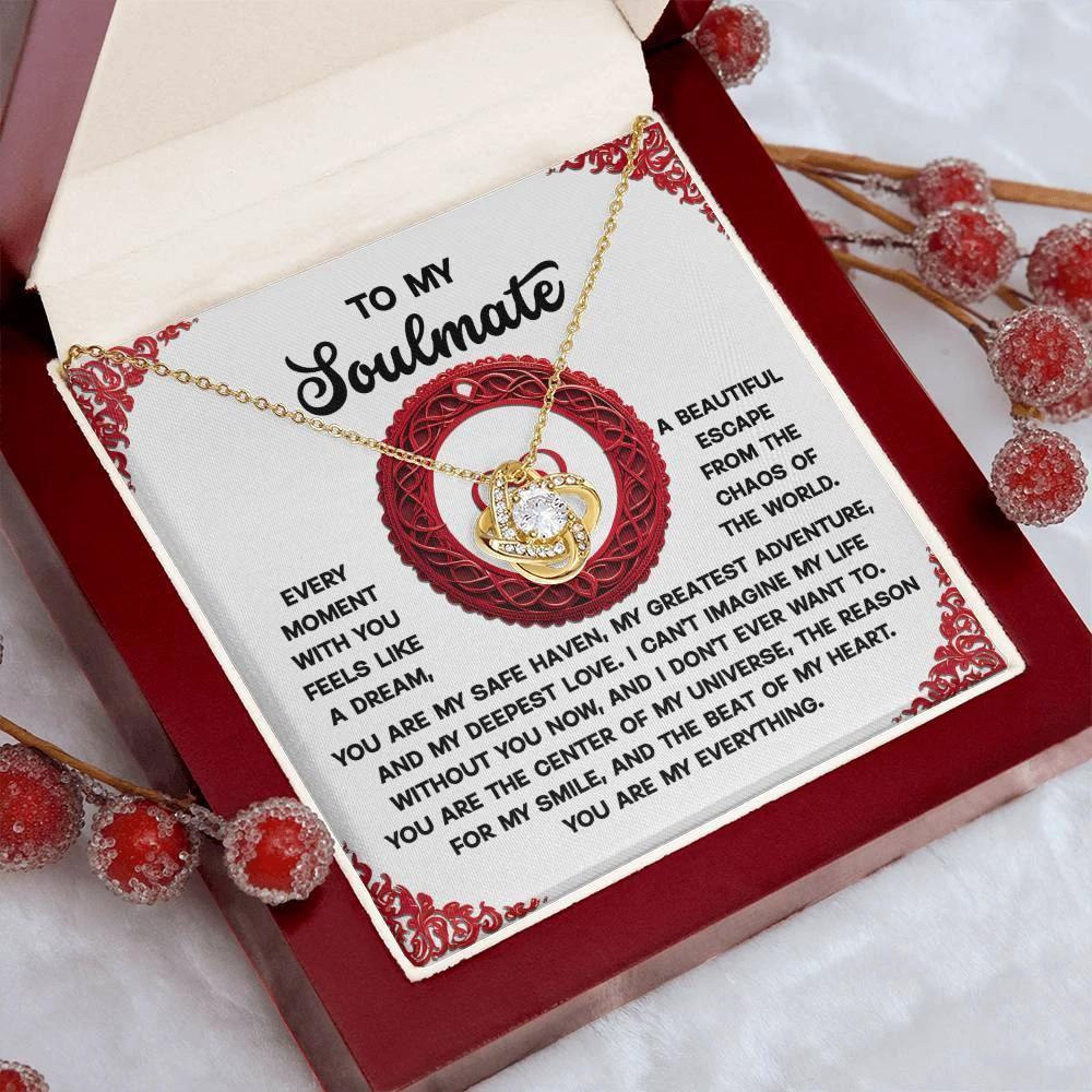 Gift for Soulmate - Like A Dream - Love Knot Pendant Necklace