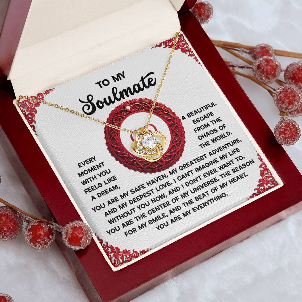 Gift for Soulmate - Like A Dream - Love Knot Pendant Necklace - Mallard Moon Gift Shop