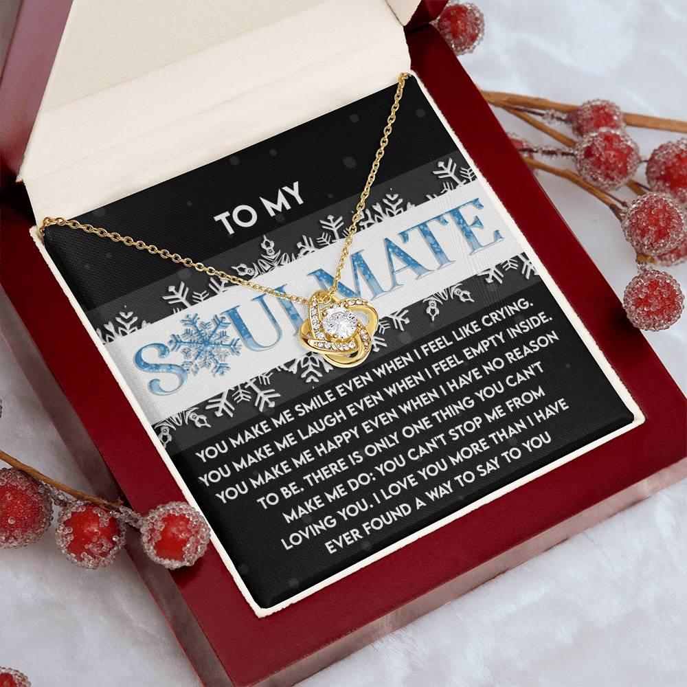 Gift for Soulmate - Loving You - Love Knot Pendant Necklace - Mallard Moon Gift Shop