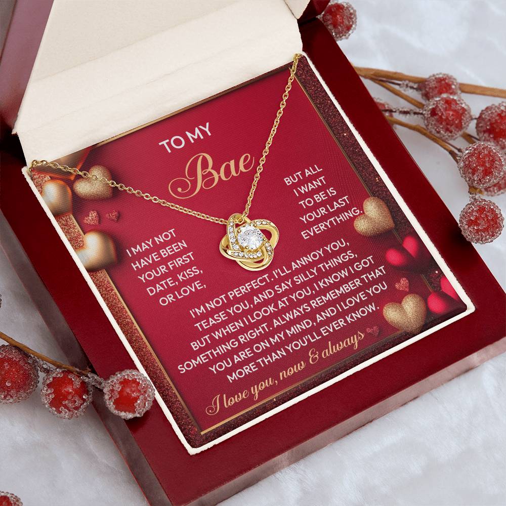 Gift for Soulmate - On My Mind - Love Knot Pendant Necklace - Mallard Moon Gift Shop