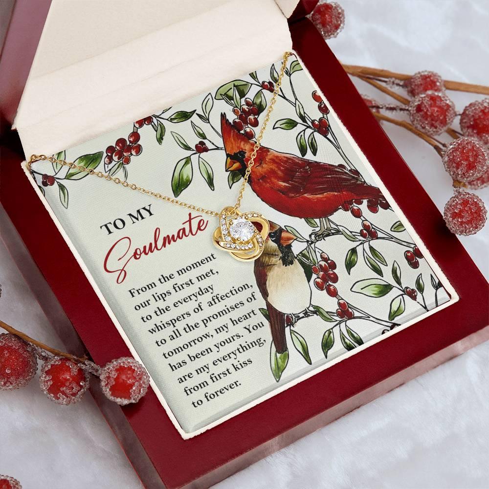 Gift for Soulmate - First Kiss - Love Knot Pendant Necklace - Mallard Moon Gift Shop