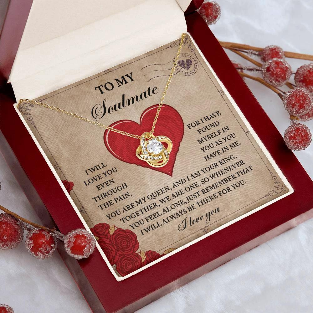 To My Soulmate - Love Knot Necklace – A Symbol of Eternal Unity and Devotion