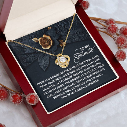 Gift for Soulmate - Eternal Happiness - Love Knot Pendant Necklace - Mallard Moon Gift Shop