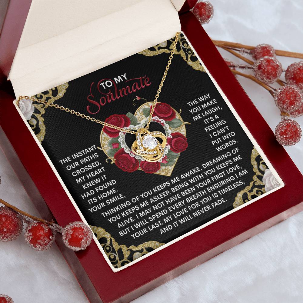 Gift for Soulmate - Never Fade - Love Knot Pendant Necklace - Mallard Moon Gift Shop