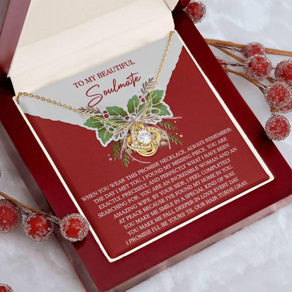 Gift for Soulmate - At Peace - Love Knot Pendant Necklace - Mallard Moon Gift Shop