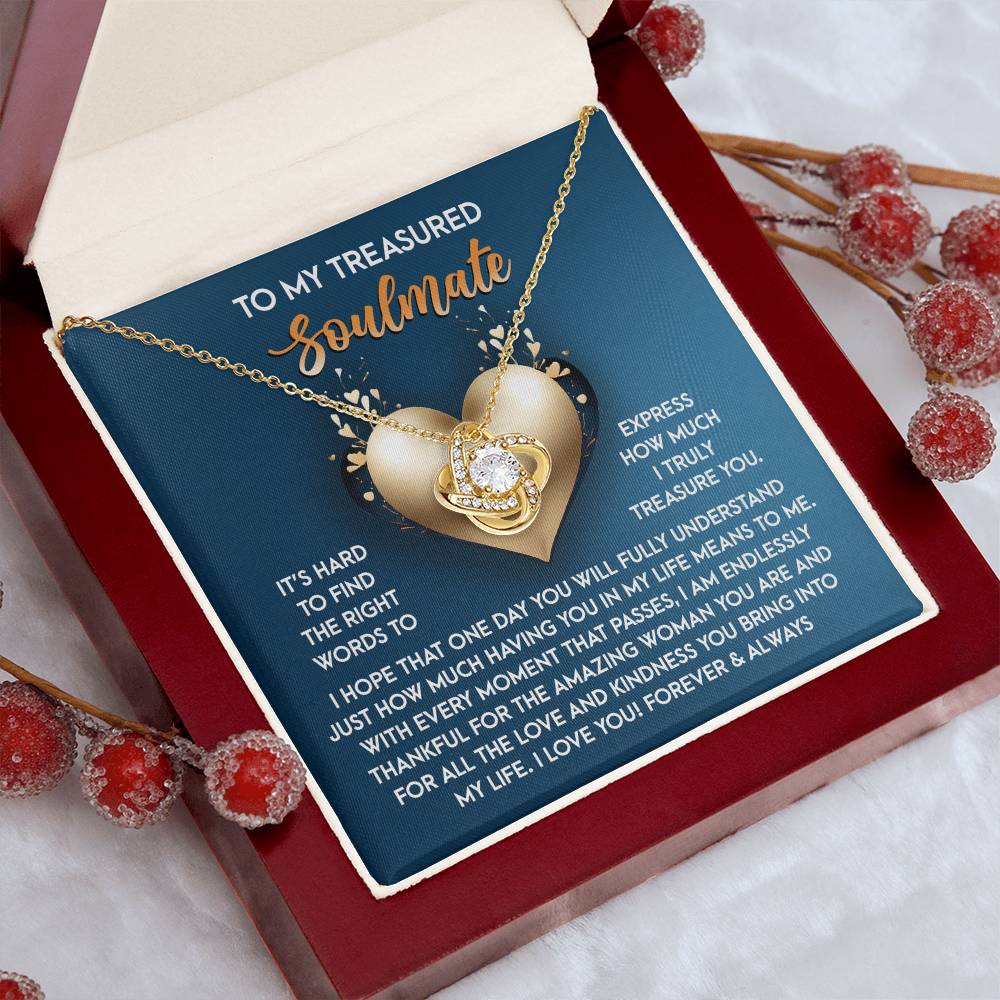 Gift for Soulmate - In My Life - Love Knot Pendant Necklace - Mallard Moon Gift Shop